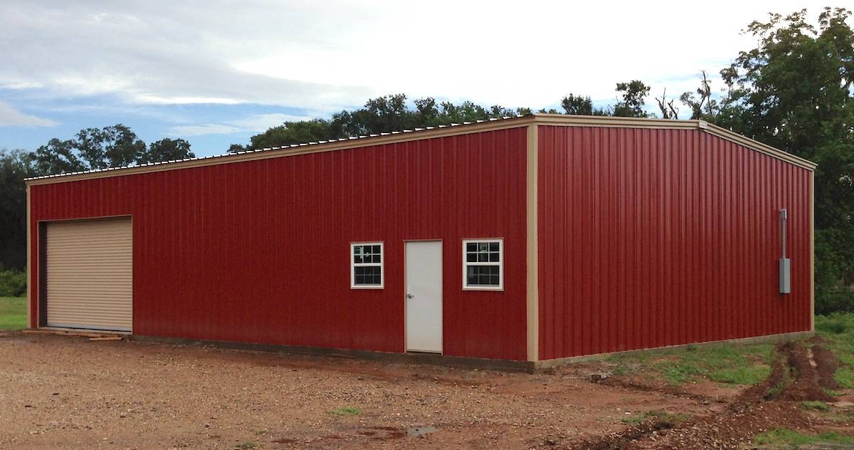 steel sided building