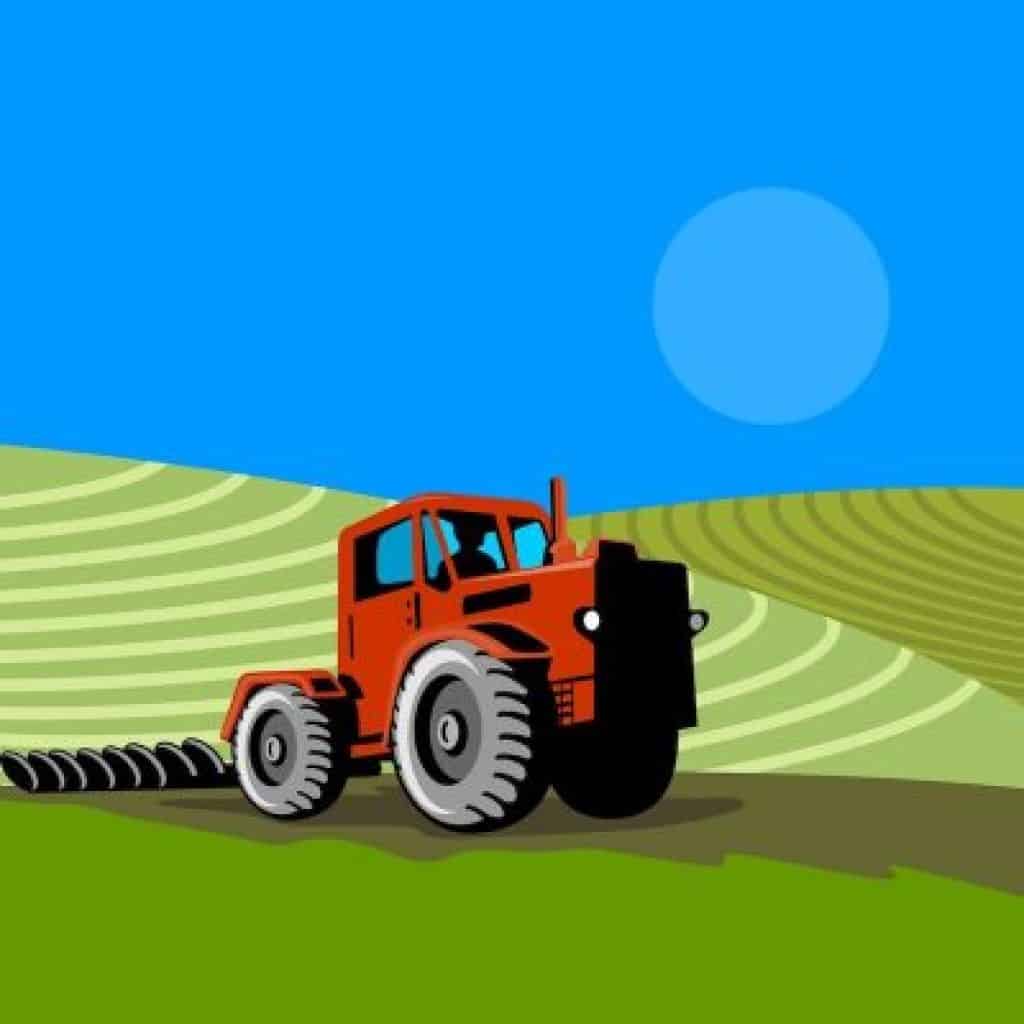 Painting tractors and barns